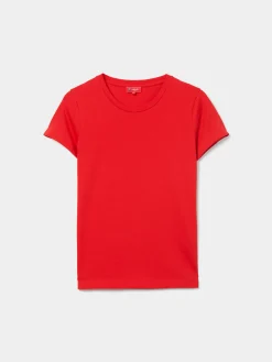 T-shirt básica de algodão