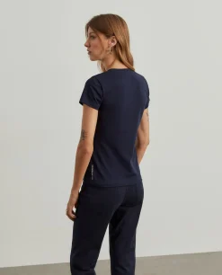 T-shirt básica de algodão