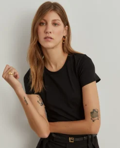 T-shirt básica de algodão