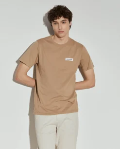 T-shirt básica de algodão