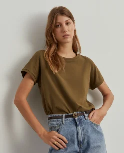 T-shirt básica em algodão