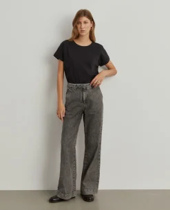 T-shirt básica em algodão