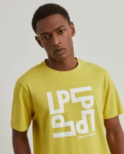 T-shirt com estampado em algodão