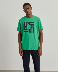 T-shirt com estampado em algodão