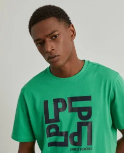 T-shirt com estampado em algodão