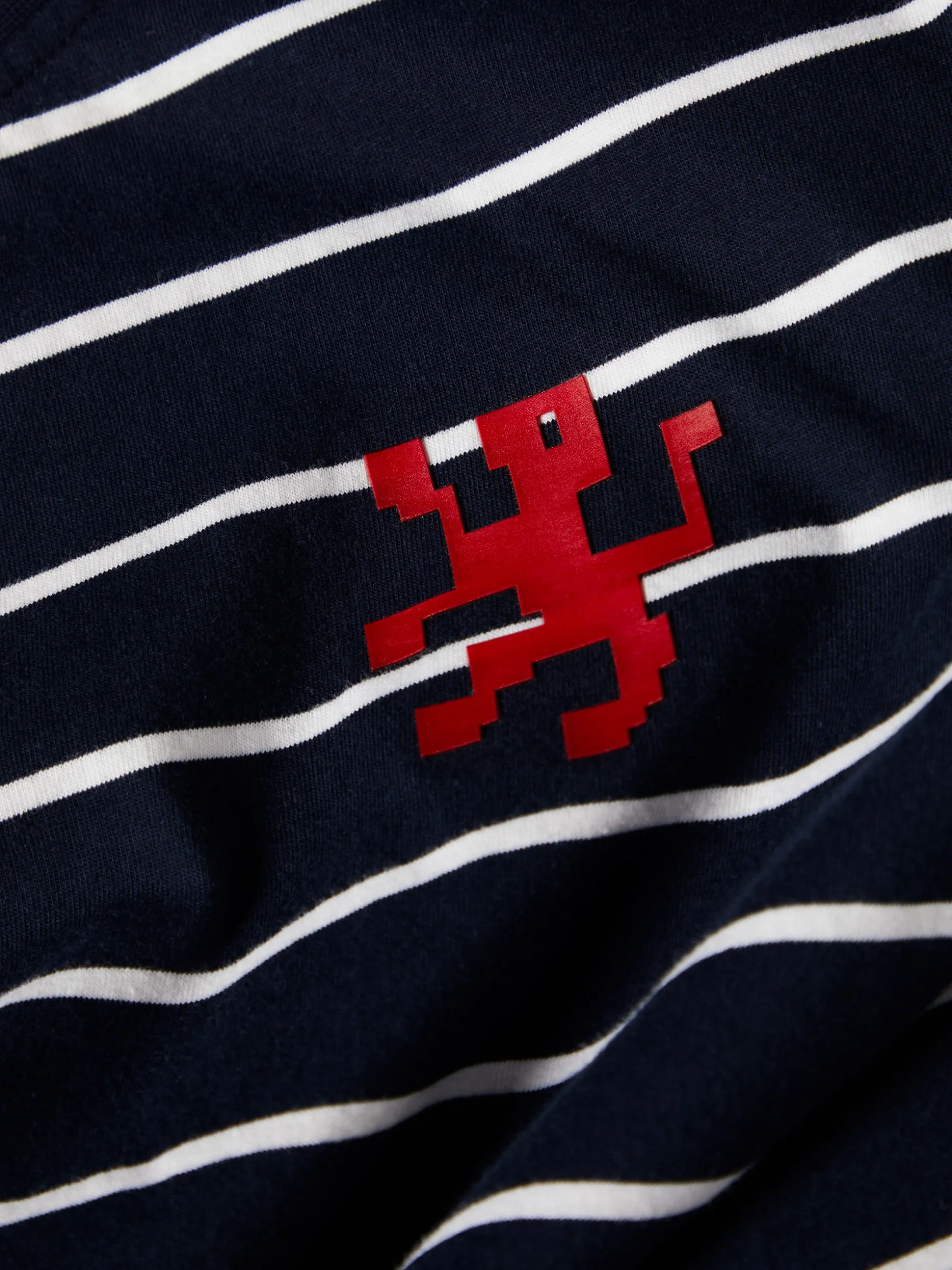 T-shirt com padrão de riscas 100% algodão