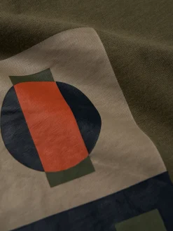 T-shirt de algodão com estampado