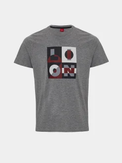 T-shirt de algodão com estampado