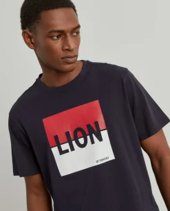 T-shirt de algodão com estampado