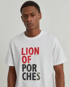 T-shirt de algodão com estampado