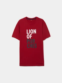 T-shirt de algodão com estampado