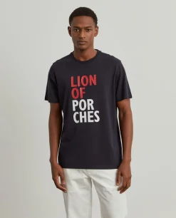 T-shirt de algodão com estampado