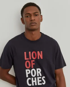T-shirt de algodão com estampado