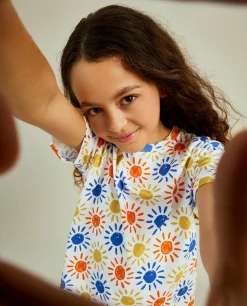 T-shirt de algodão com estampado