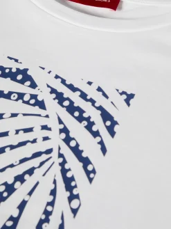 T-shirt de algodão com estampado