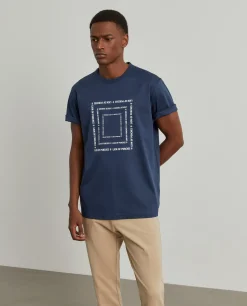T-shirt de algodão com estampado