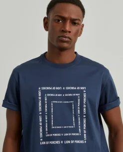T-shirt de algodão com estampado