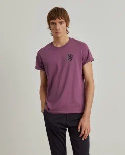 T-shirt de algodão com estampado