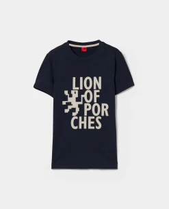 T-shirt de algodão com estampado