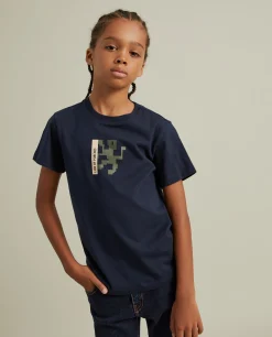 T-shirt de algodão com estampado