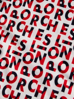 T-shirt de algodão com logotipo all over