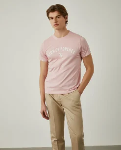 T-shirt de algodão com logotipo no peito