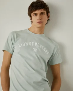 T-shirt de algodão com logotipo no peito