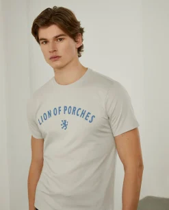 T-shirt de algodão com logotipo no peito