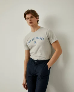 T-shirt de algodão com logotipo no peito