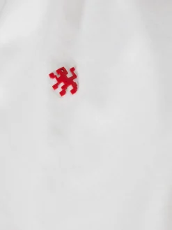 T-shirt de algodão com mangas em contraste