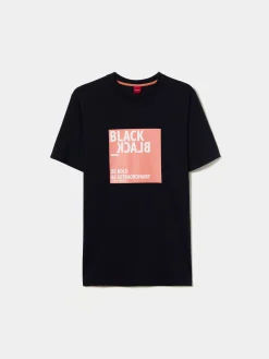 T-shirt de algodão com mensagem