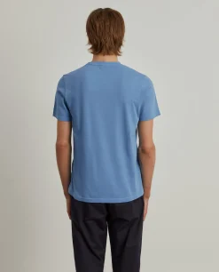 T-shirt de algodão garment dye