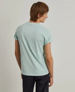 T-shirt de algodão garment dye