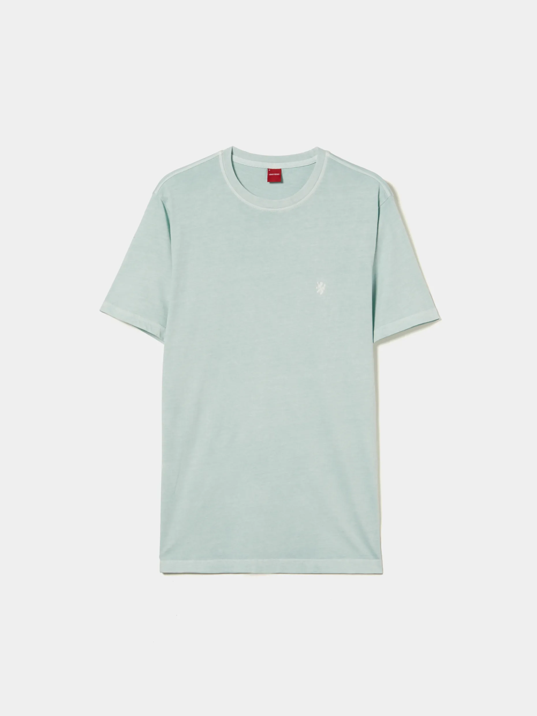 T-shirt de algodão garment dye