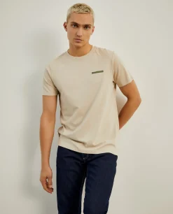 T-shirt de gola redonda 100% algodão