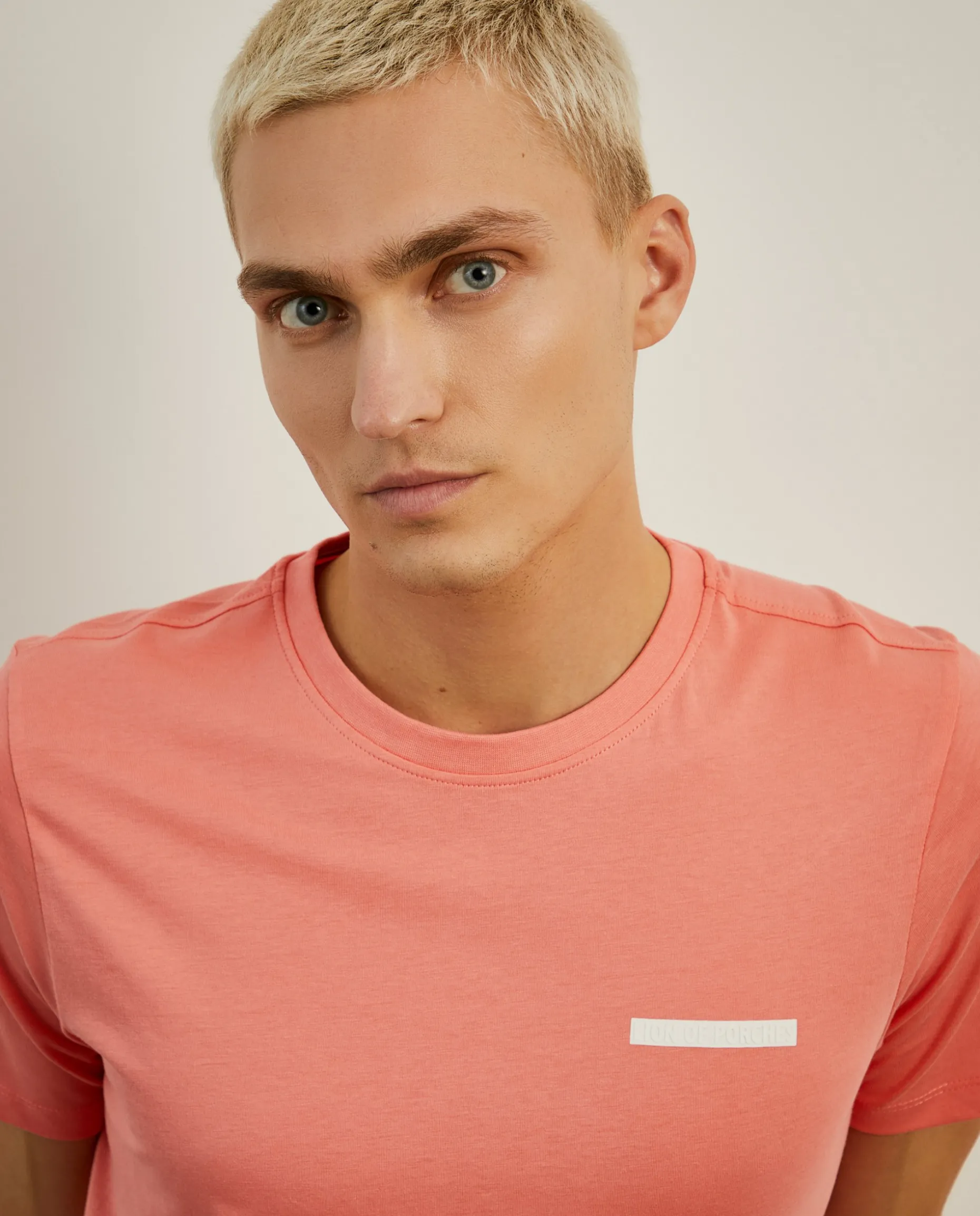 T-shirt de gola redonda 100% algodão