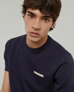 T-shirt de gola redonda 100% algodão