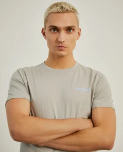 T-shirt de gola redonda 100% algodão