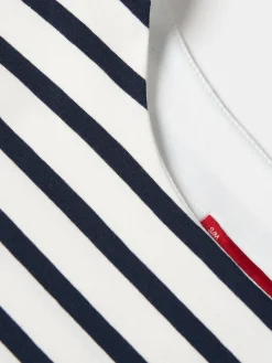 T-shirt de malha às riscas