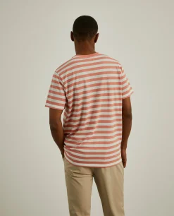 T-shirt de manga curta às riscas