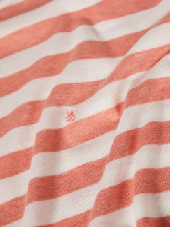 T-shirt de manga curta às riscas