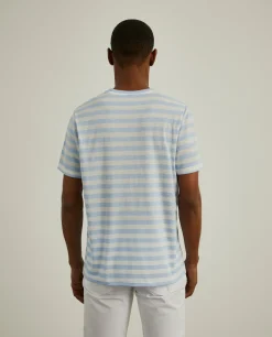 T-shirt de manga curta às riscas