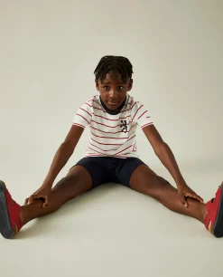 T-shirt de riscas 100% algodão