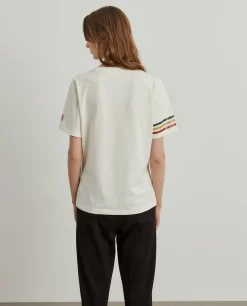 T-shirt feminina de algodão Lion x FDI