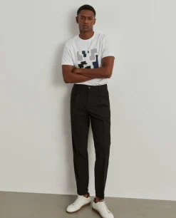 T-shirt manga curta com estampado