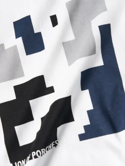 T-shirt manga curta com estampado