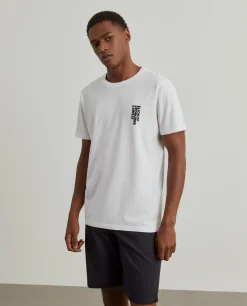 T-shirt manga curta de algodão