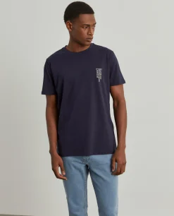 T-shirt manga curta de algodão