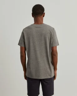 T-shirt manga curta de algodão