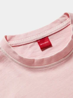 T-shirt manga curta em algodão